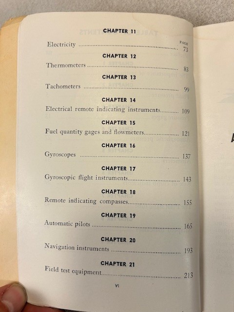 1945 “Aircraft Instruments - Navy Training Courses”