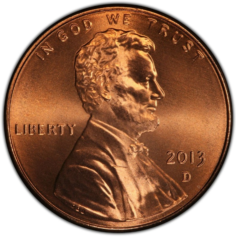 2013-D Mint State Lincoln Shield Cent 1C