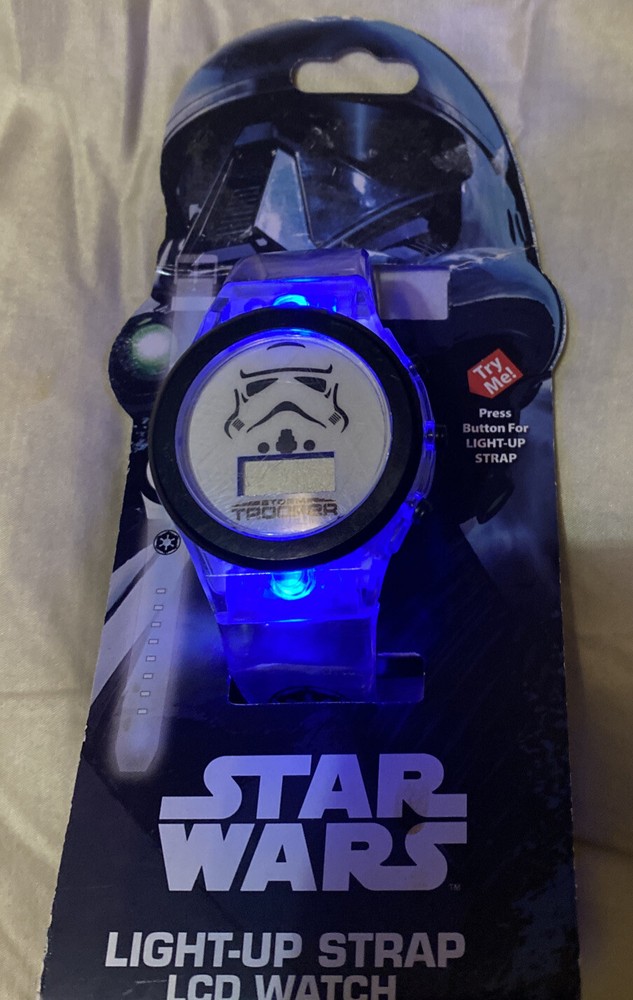 Star Wars Light-up Strap LCD Watch Light Up Stormtrooper