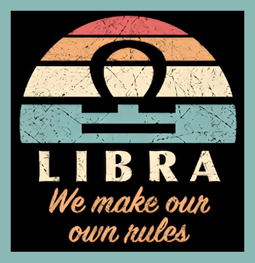 Libra We Make Our Own Rules Zodiac Celestial Constellation-MAGNET