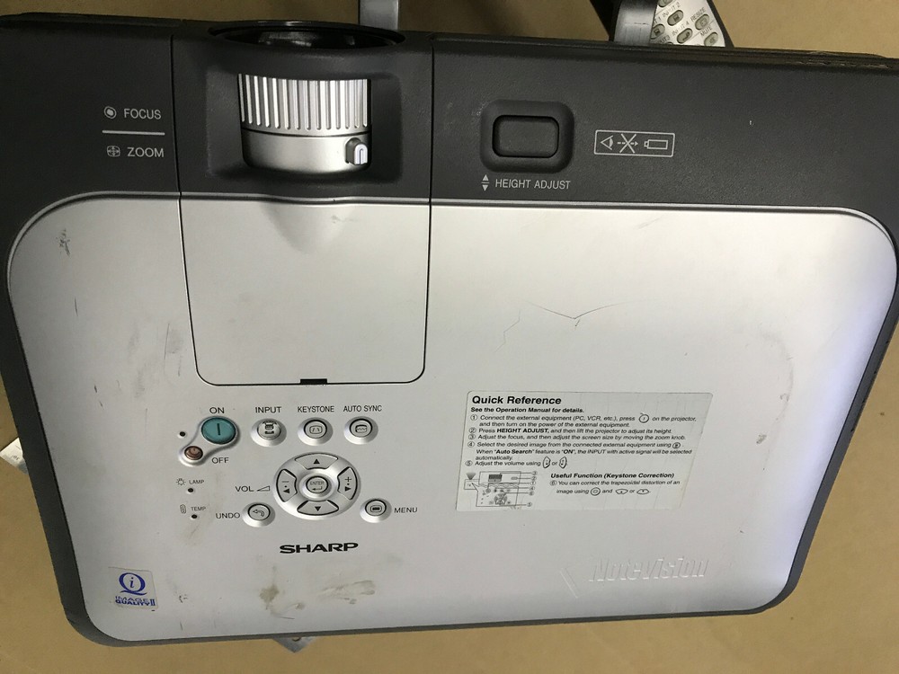 Sharp Notevision Projector PG-C45X with remote and ceiling mount