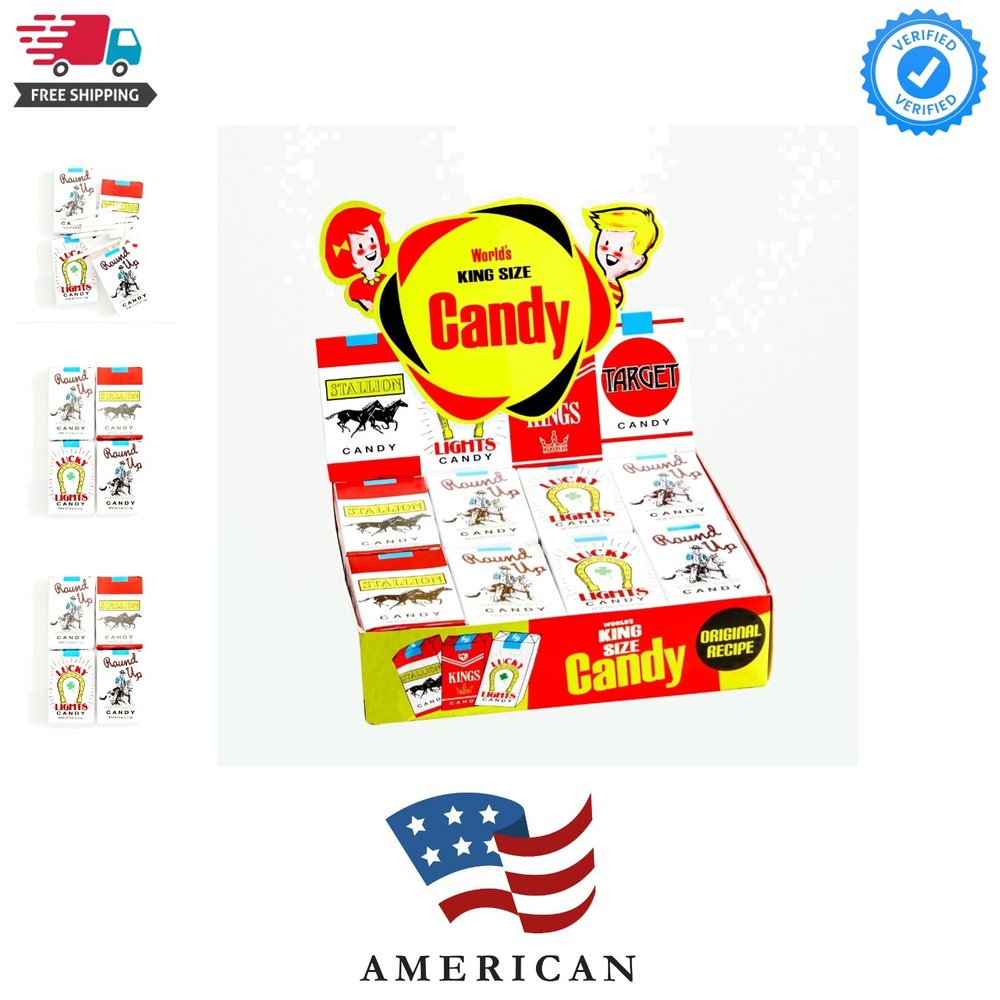 World's King Size Candy 'Cigarettes',0.01 oz,24 Case