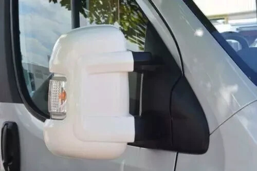 Milenco 1 Pair White Mirror Protector Covers for van version