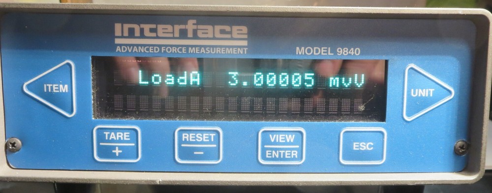 Interface 9840 calibration grade load cell indicator