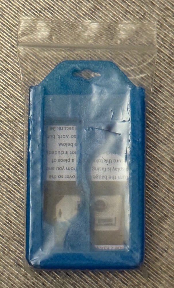 New Blue 3D Printed ID & Dual RSA Token Holder