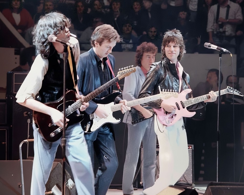 Jimmy Page, Eric Clapton & Jeff Beck 8x10 Reprint