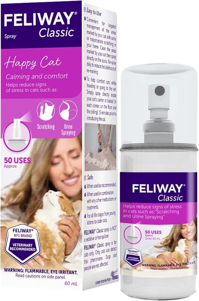 60ml Cat Calming Spray - Effective Pheromone Solution for Anxious Pets