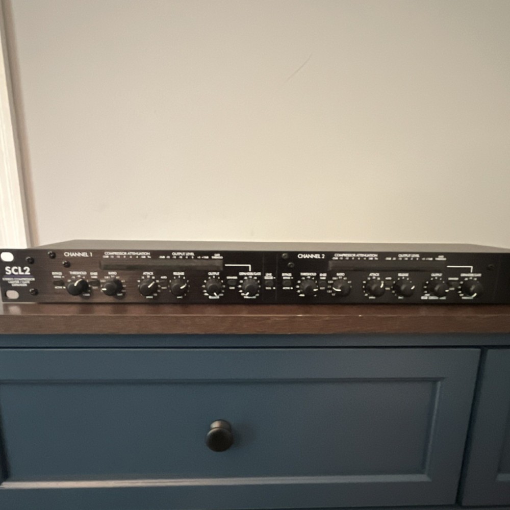 ART SCL2 Stereo Compressor/Limiter/Gate/Expander 2-Ch 1U Rack Analog