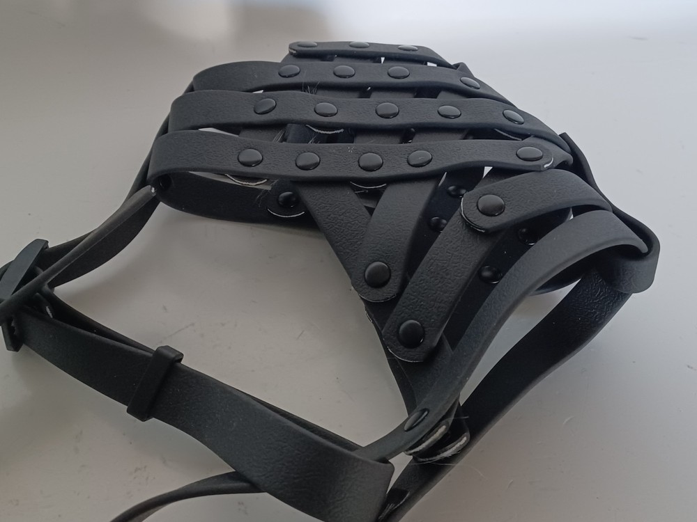 Pitbull Muzzle Basket Muzzle for M [Snout Cir: 9.75-11] Black