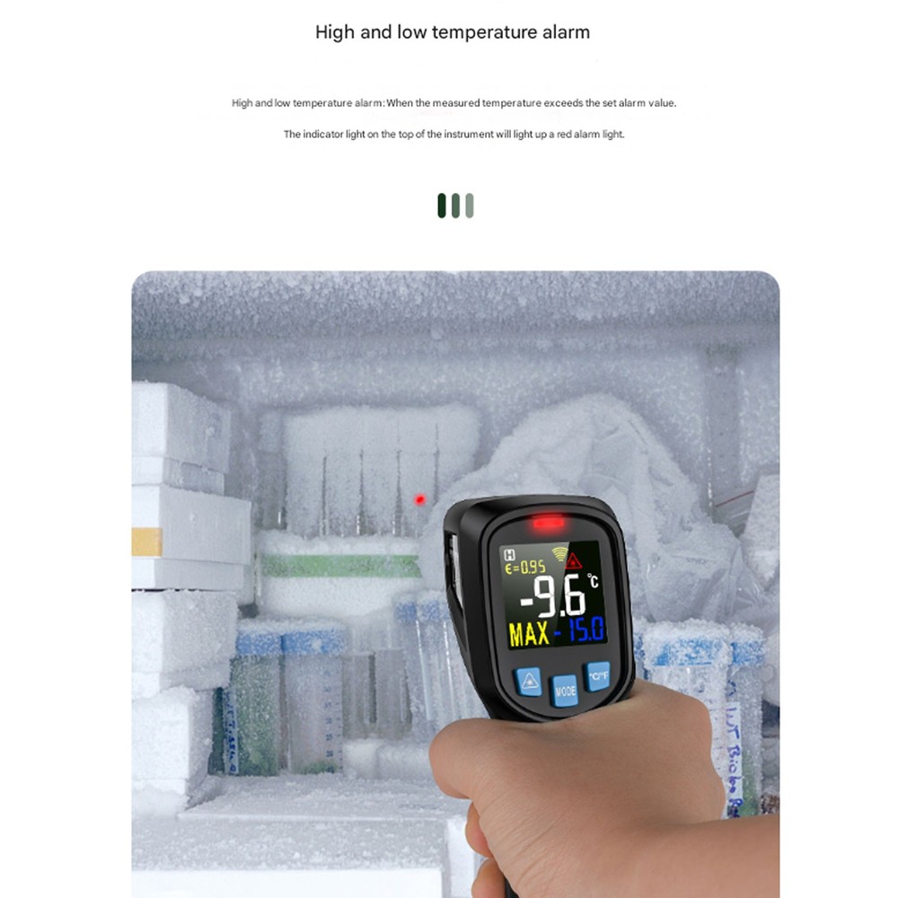 Digital Infrared Thermometer -50-600℃ Humidity ℃ ℉ Unit Temperature Meter