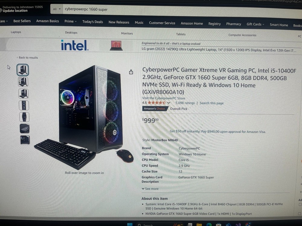 pc gaming desktop computer