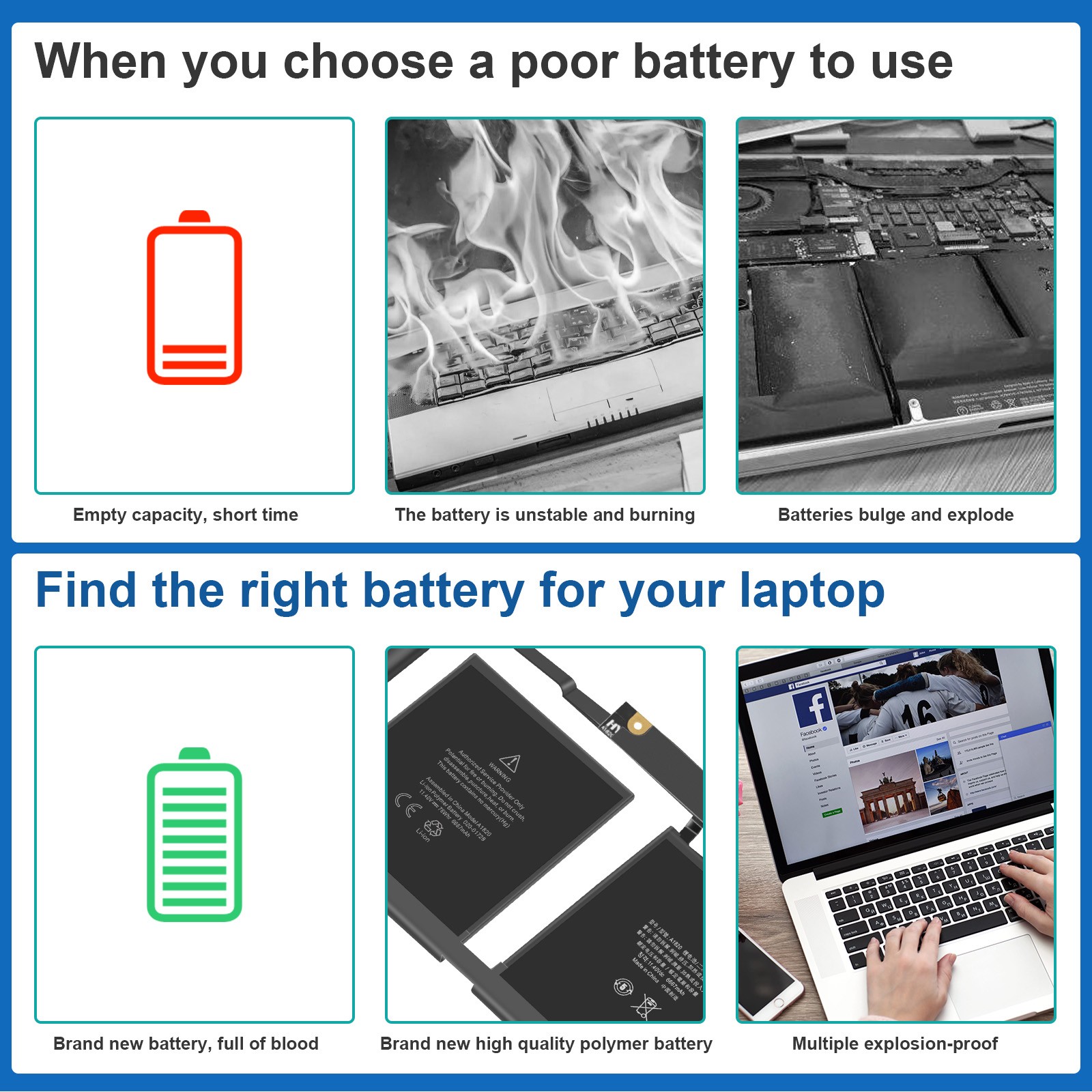 ✅LOT A1707 A1820 Battery for Apple Macbook Pro 15" Late 2016 Mid 2017 EMC 3162