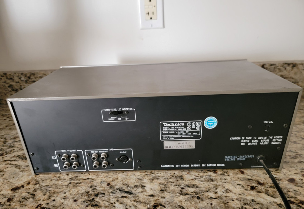 TECHNICS SH-8020 Stereo Frequency Equalizer Service, 12 Band EQ Multi Voltage