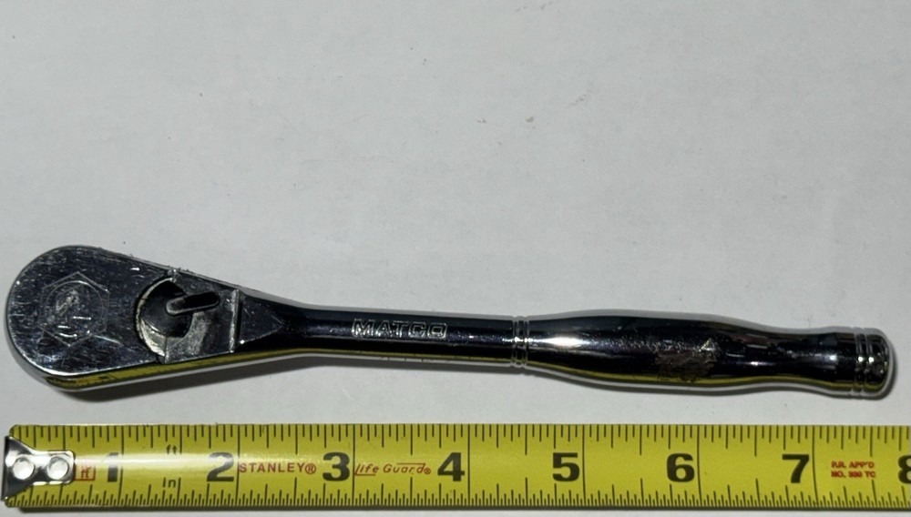 Matco BR8T  3/8" Drive 8" Long Ratchet