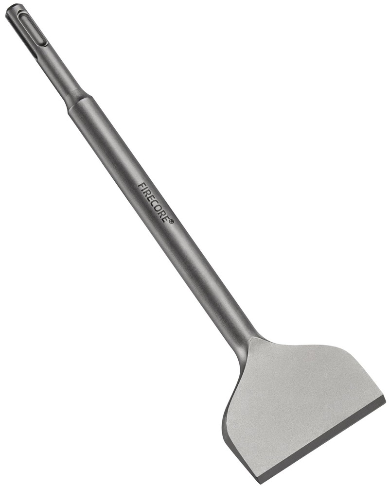Firecore SDS Plus Chisel 3 Inch Wide by 10 Long, Cranked 1Pcs, Silver