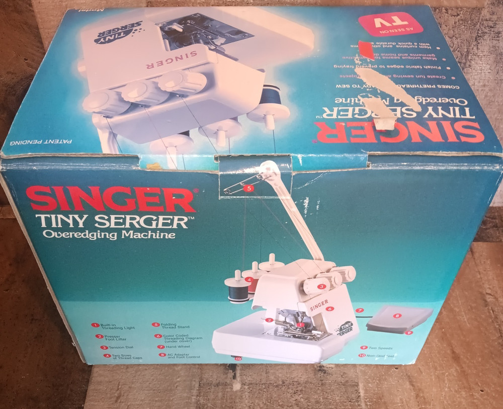 Singer Tiny Serger Overedging Sewing Machine TS380A New Open Box Please Read