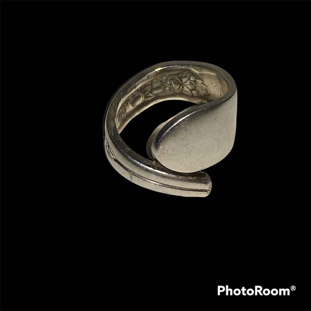 Vintage Rogers Silver Spoon Ring Size 7