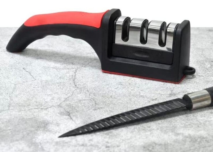 3 Section Knife Sharpener by Chef's Pride, Multi 