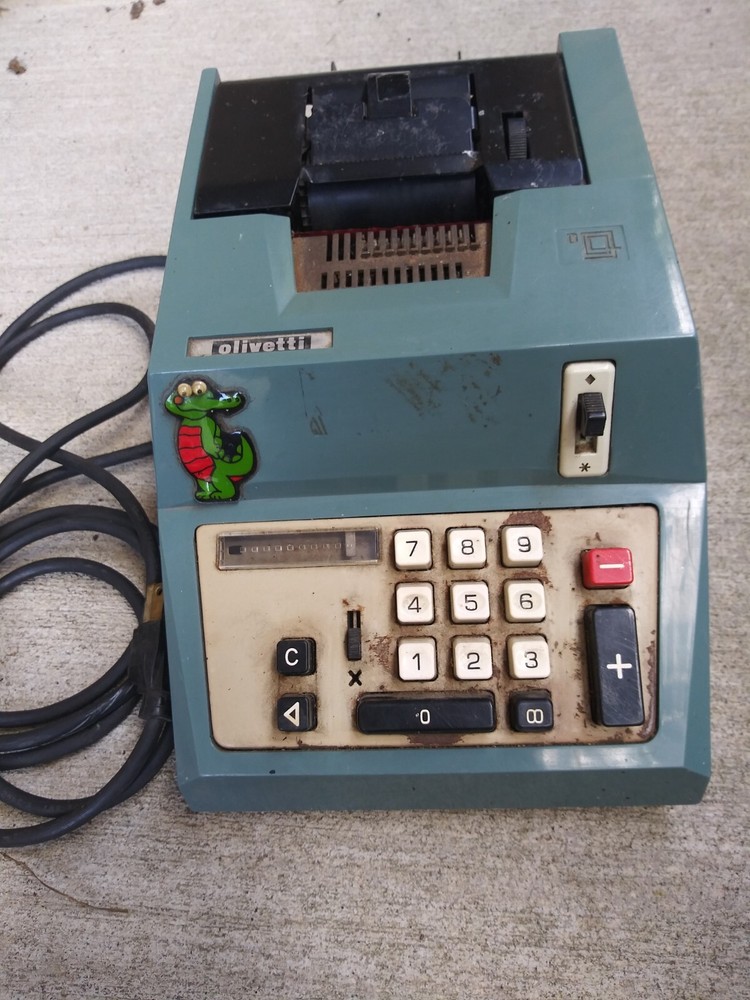 Vintage Olivetti  adding machine