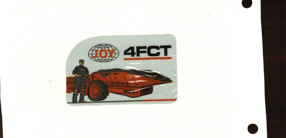 NICE 4 FCT JOY COAL MINING STICKERS # 11