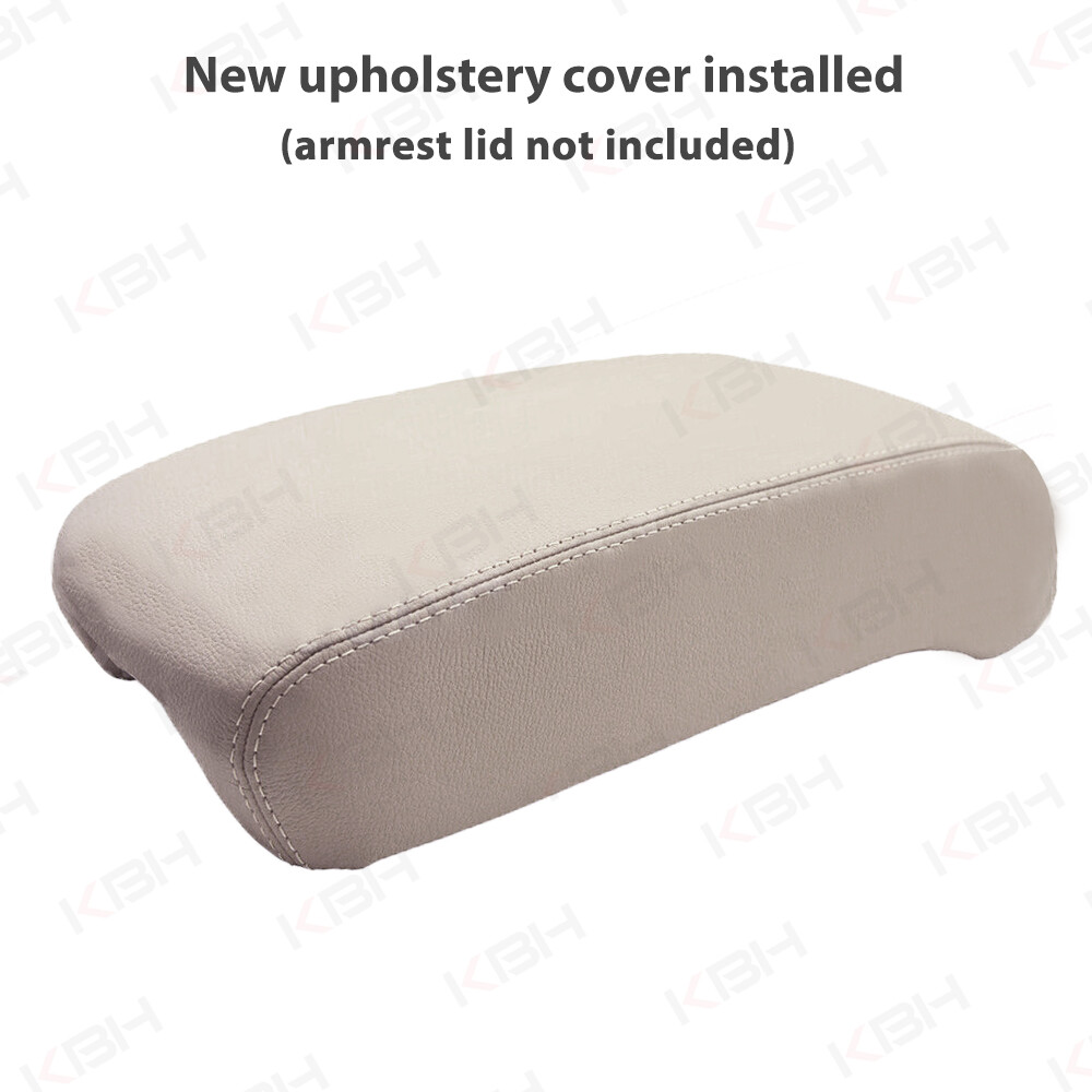 Fit 2001-2003 Lexus LS430 Center Console Lid Armrest PU Leather Cover Trim Ivory