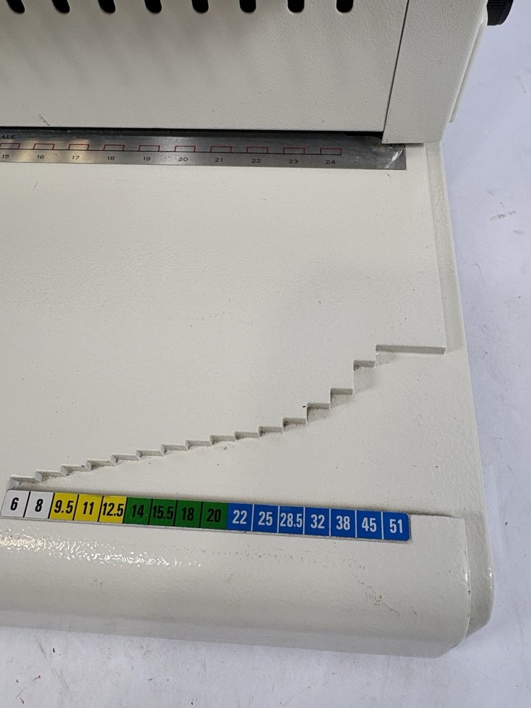Megabind-1 Manual Comb Binding Machine Paper Punch Binder Office Untested
