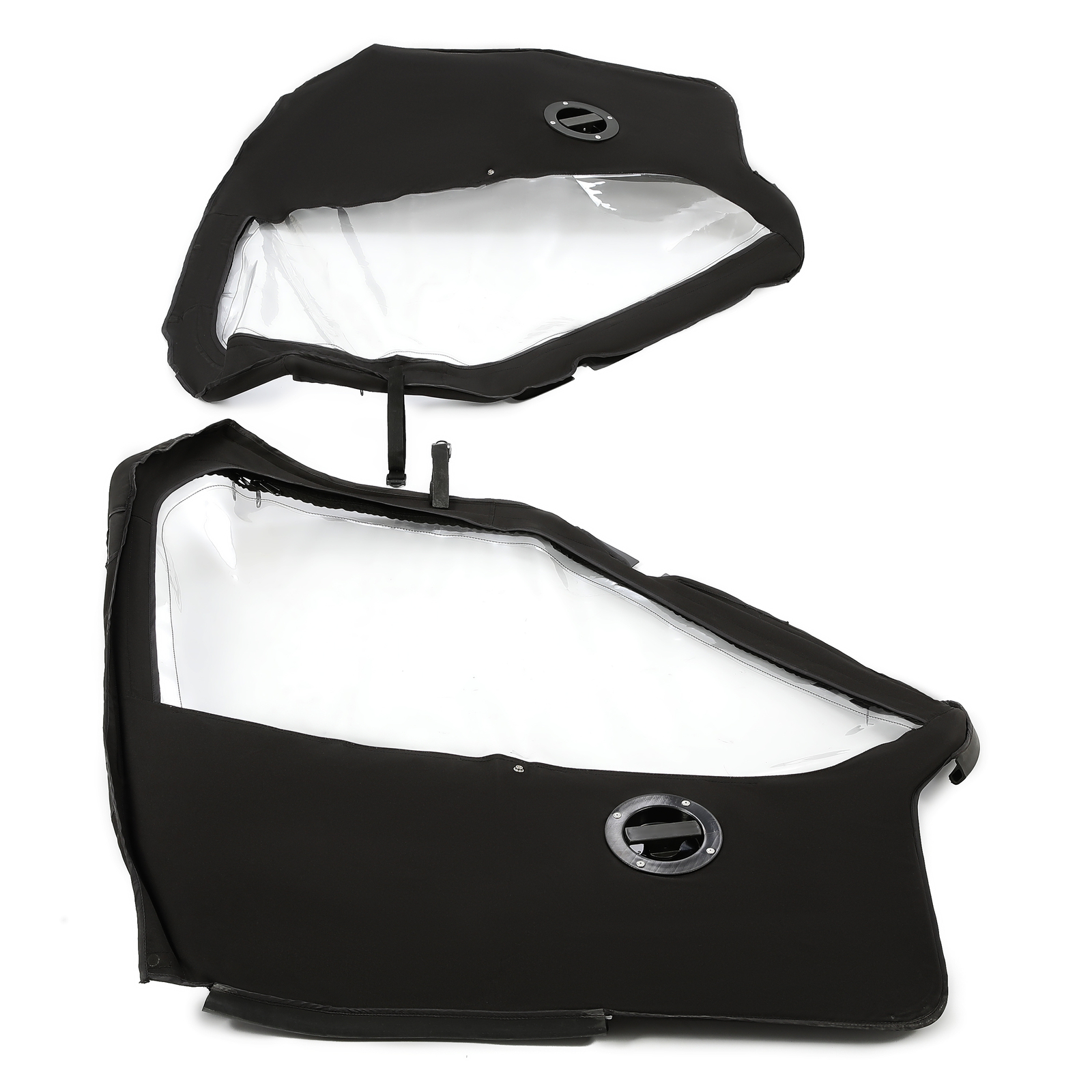 Left & Right Soft Doors Nylon Door+Plastic Window For Honda Pioneer 500 20-24