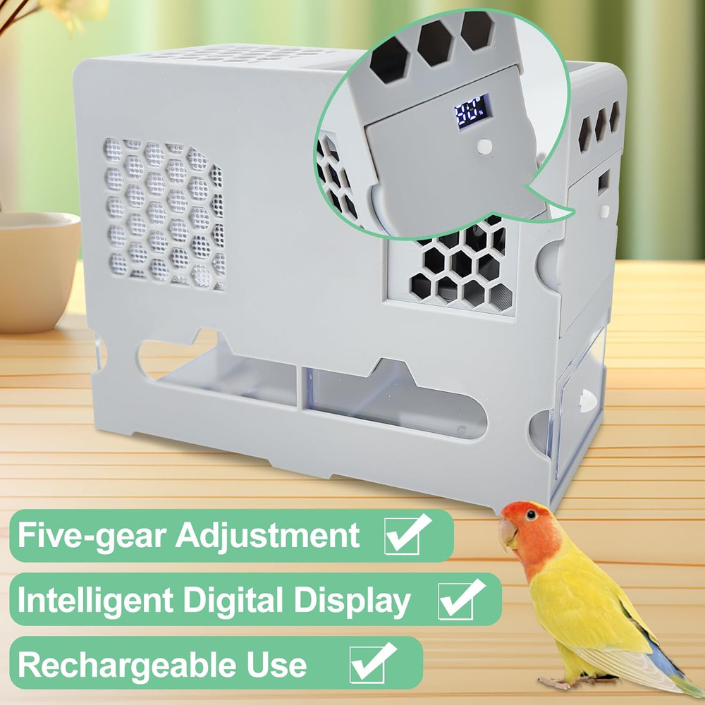 Bird Feed Shell Blowing Machine,No Assembly Required Husk Remover Wind Sheller B