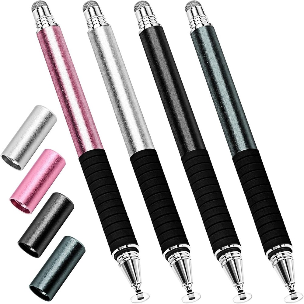 4-Pack Capacitive Stylus Pens for Precision Touch on All Screens - Universal Use