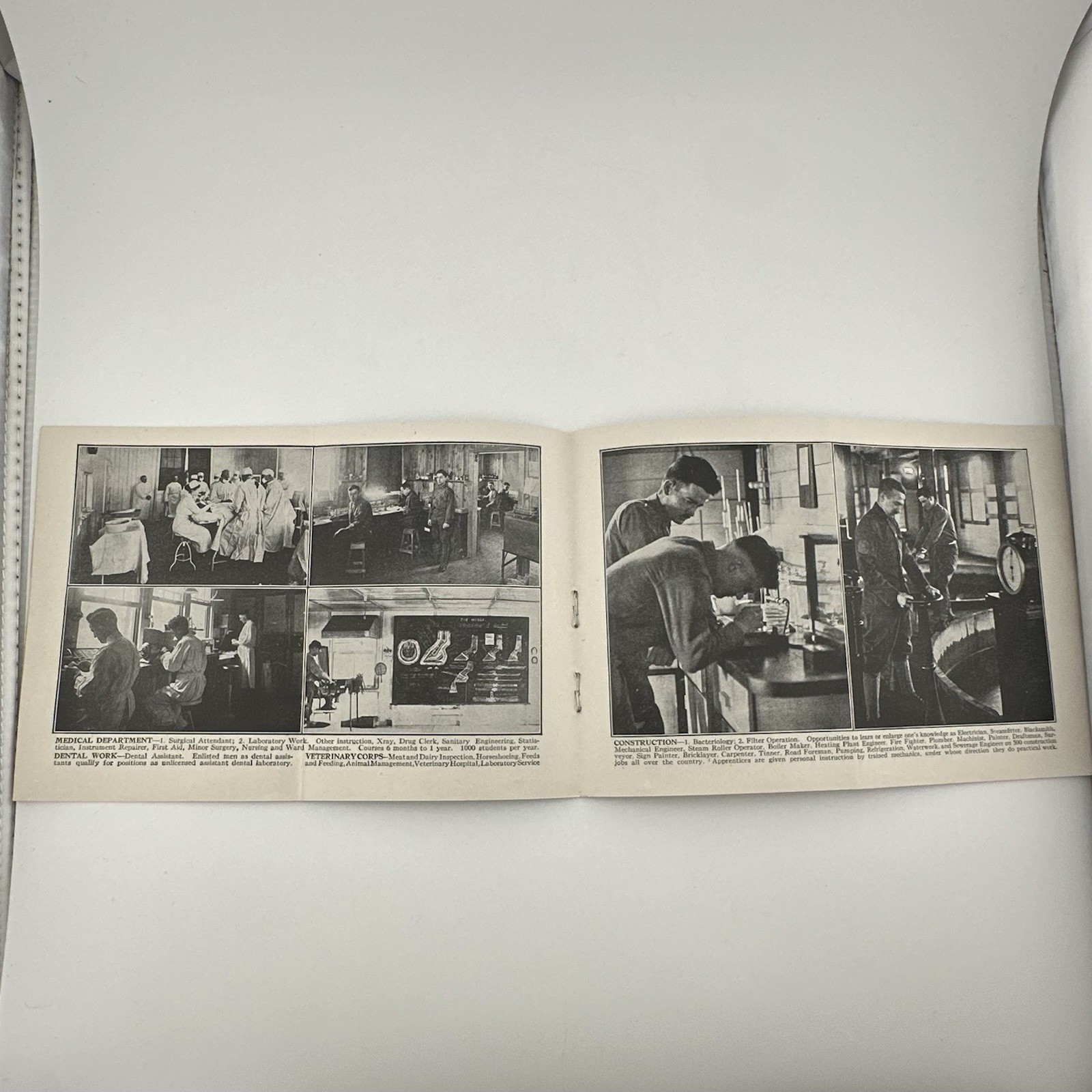 Vintage WWI US Army Propaganda Booklet Recruiting Brochure WW1 Learn Serve