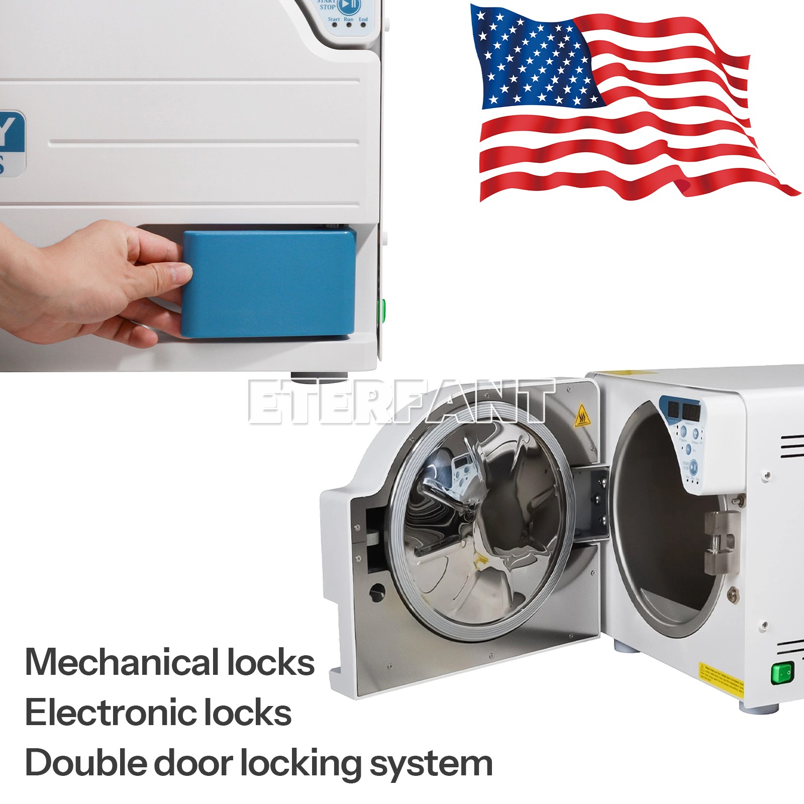 16L Class N Dental Medical Autoclave Steam Sterilizer Drying Function JCH-16 USA
