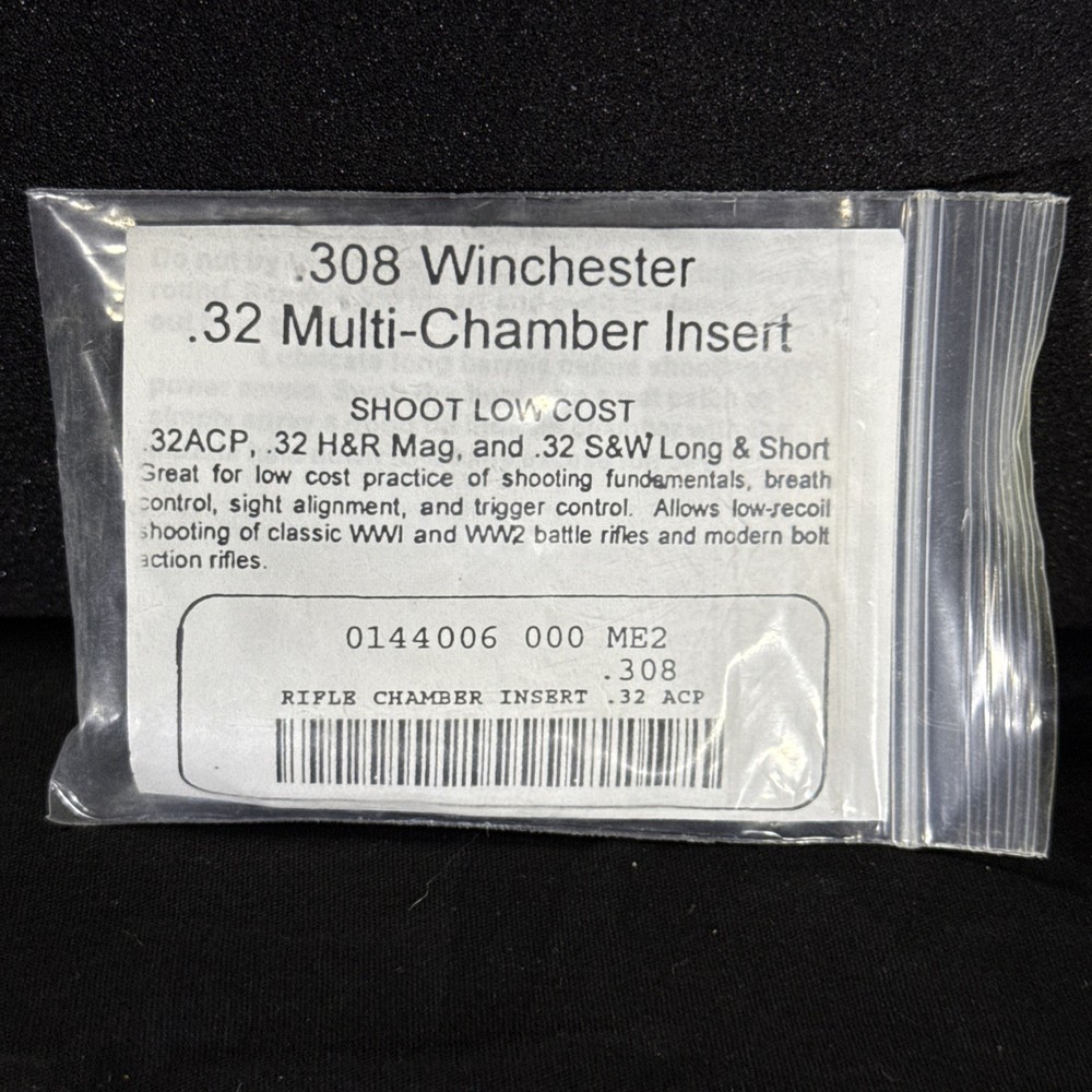 .308 Winchester To .32 Multi-Chamber Insert/Adapter/Reducer Sleeve