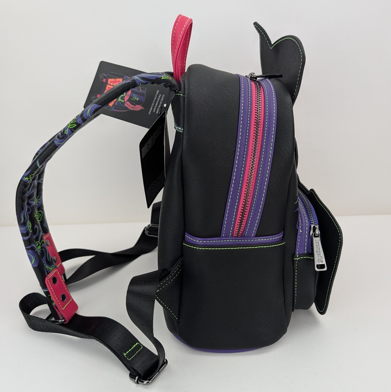 Loungefly Disney Dr Facilier Villains Mini Backpack Glow Lenticular Tarot NWT