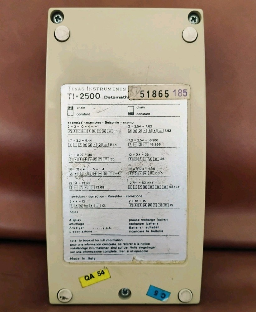 Texas Instruments Datamath Vintage Calculator LED Display