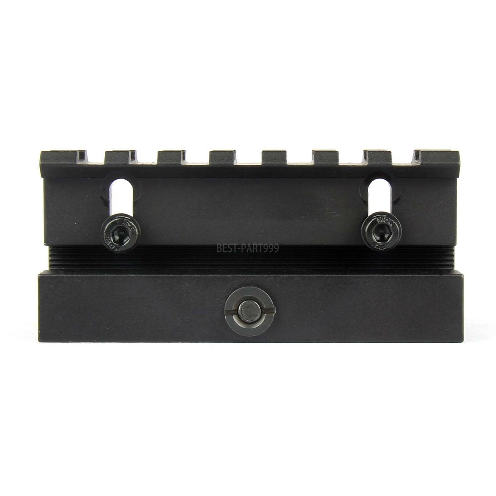Quick Release Adjustable Height Picatinny Riser Mount - 7 Slot