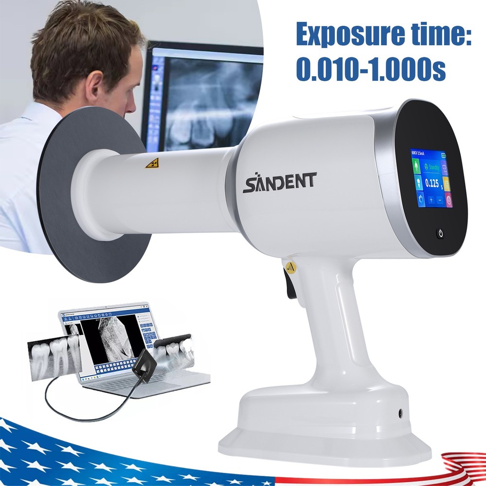 Dental X Handhold Unit System Ray Digital Machine High Frequency +Scatter Shield