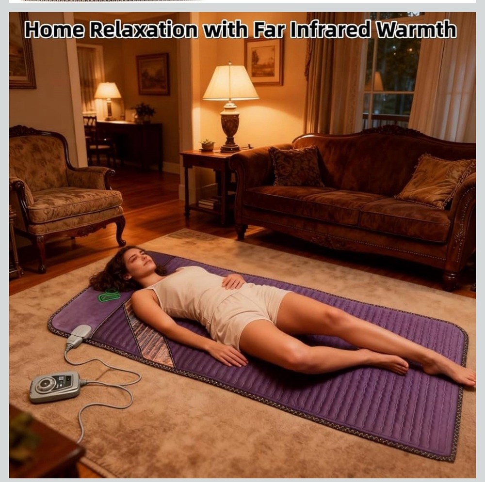 Phymat Amethyst Far Infrared Heating Pad with Smart Timer 70" x 31"
