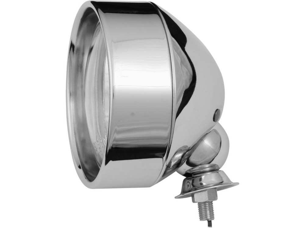 Chrome Fat Spotlight (1) E- Marked Highway Light 4 inch Diameter Spot Light