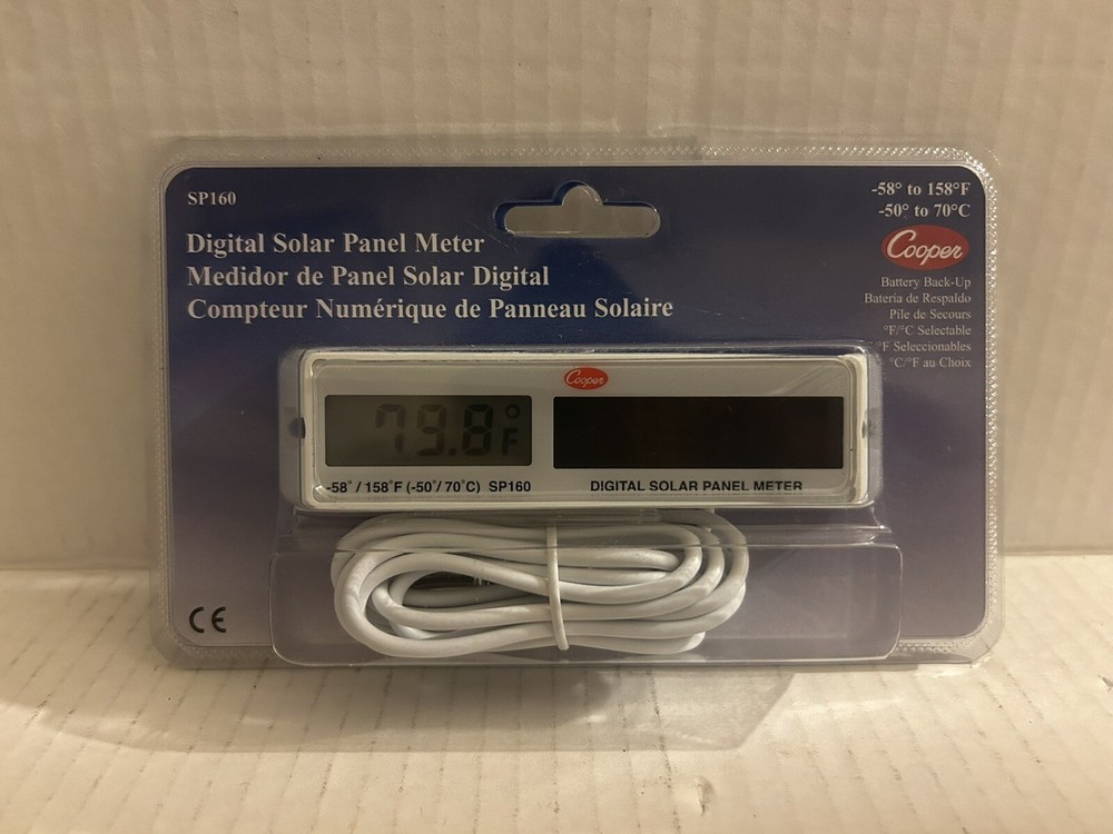 Cooper SP160 Digital Solar Panel Meter