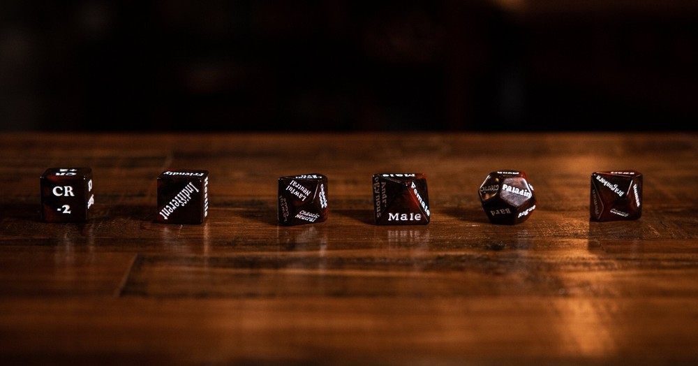 Dungeon Helper Dice: Character Creator 6 Set NPC Randomizer DM GM TTRPG Game