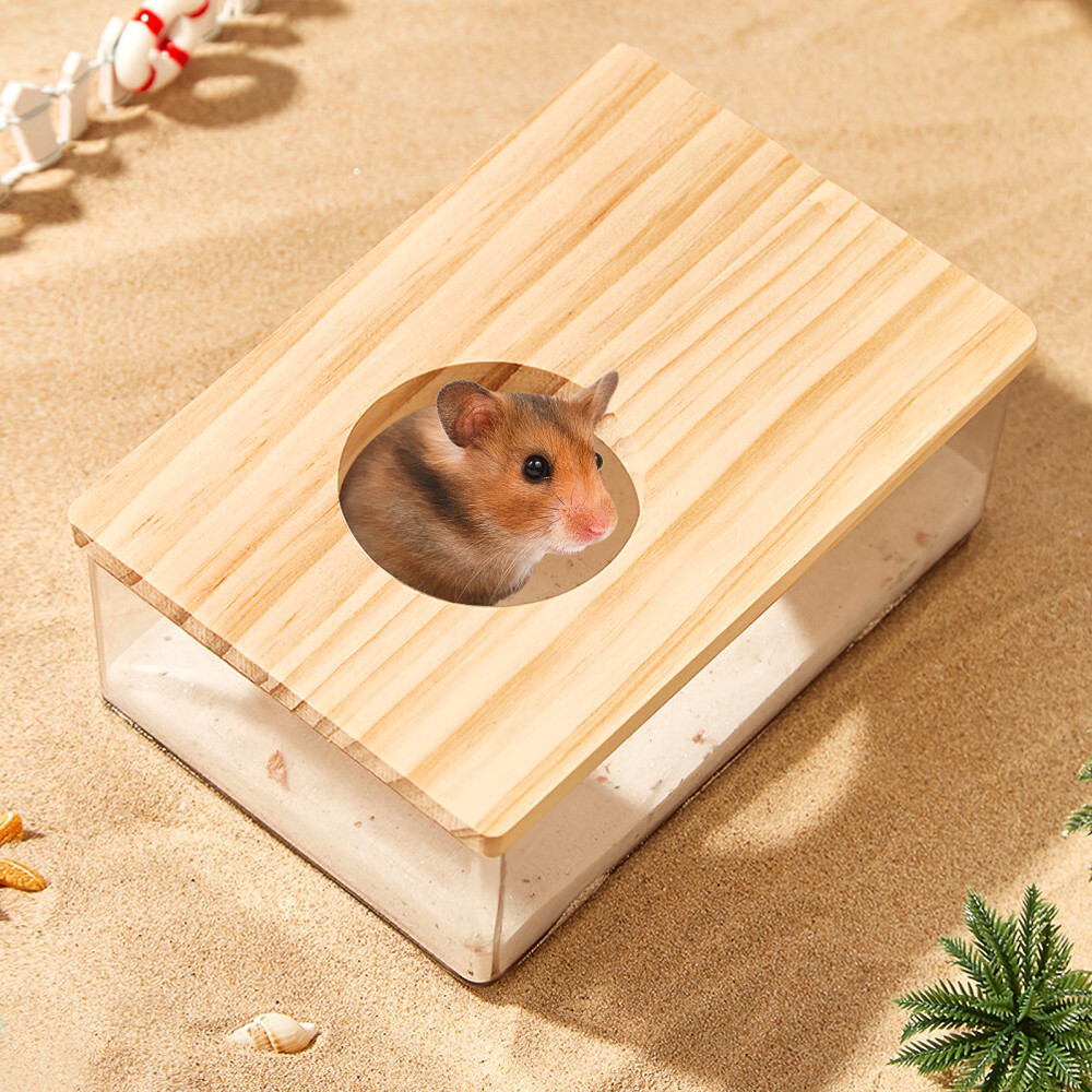 1PC Practical Hamster Bath Hamster Bath Sand Bath Hamster Sand Bath Free