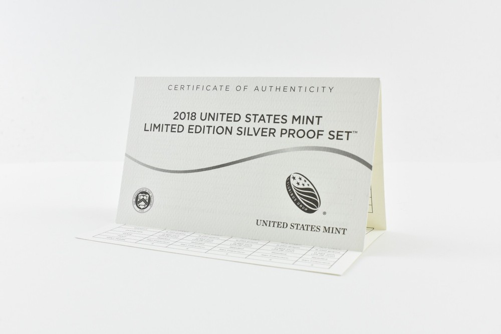 2018 Limited Edition Set OGP Box + CoA No Coins