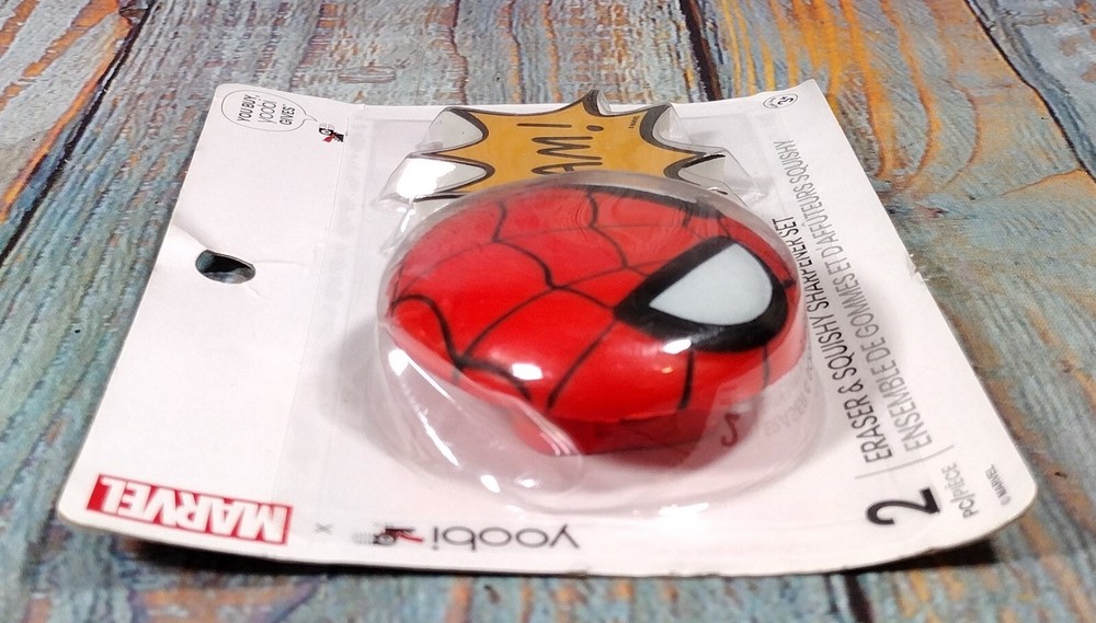 Yoobi Marvel 2 PC Eraser & Squishy Sharpener Set (2021) BRAND NEW