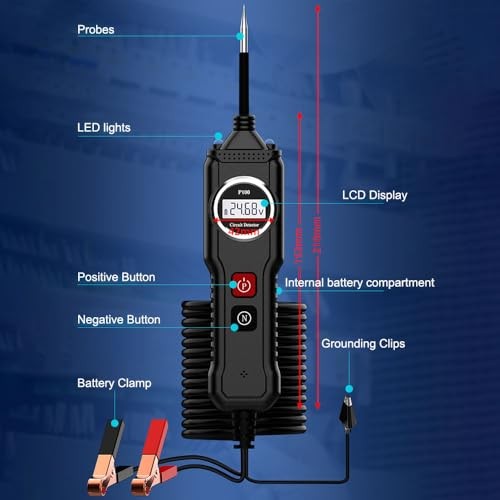 5-40V P100 Electrical System Tester with LCD Display Resistance Voltage