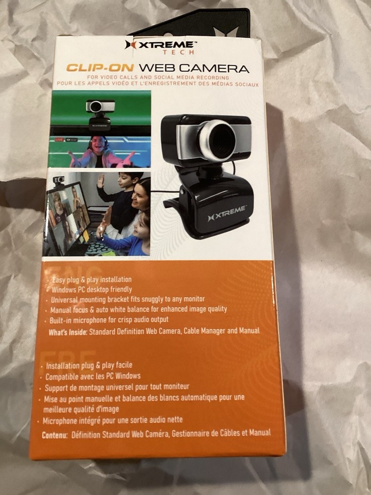 EXTREME XTREME Tech Clip-on Web Camera