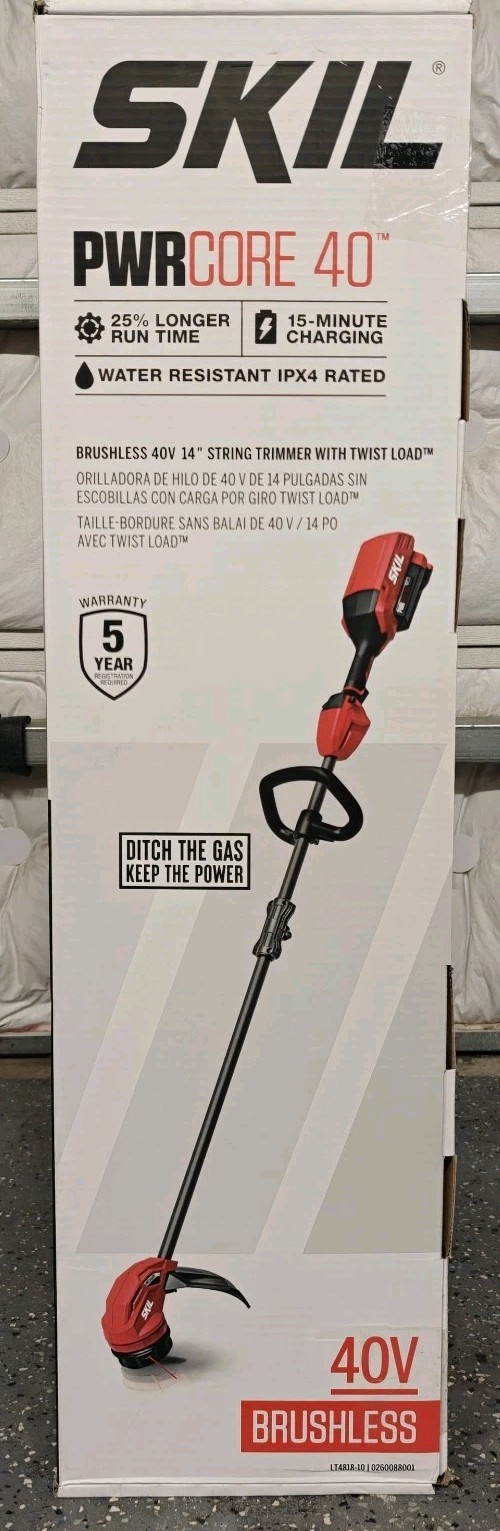 Skil PWRCORE 40 LT4818-00 Brushless 40V 14"  String Trimmer  (TOOL ONLY)