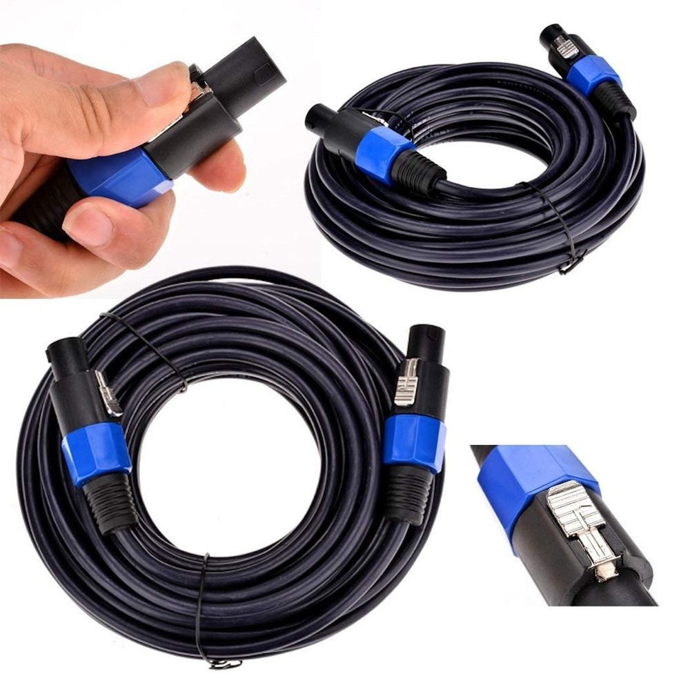 Professional 25ft Speakon to Speakon Cables - 2 Pack-