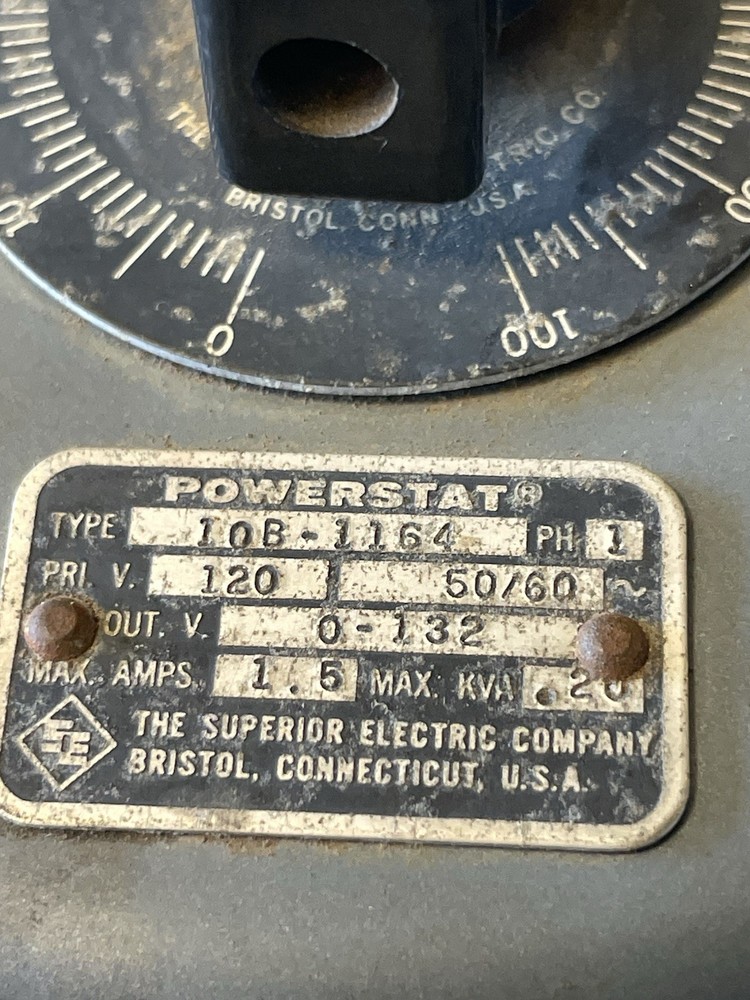 Powerstat/ SORVALL VariableAuto Transformer