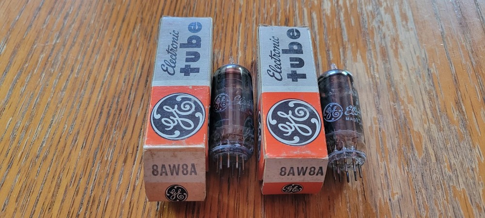 (2) GE 8AW8A Vacuum Tubes Tested