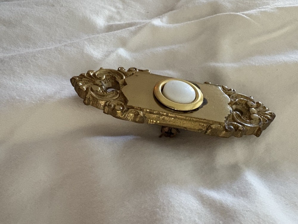 Ornate Brass Door Bell Switch